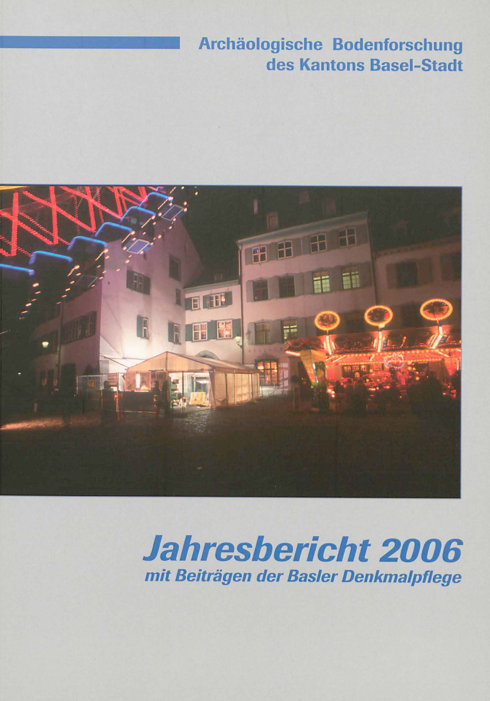 Vorderseite des Jahresberichts 2006