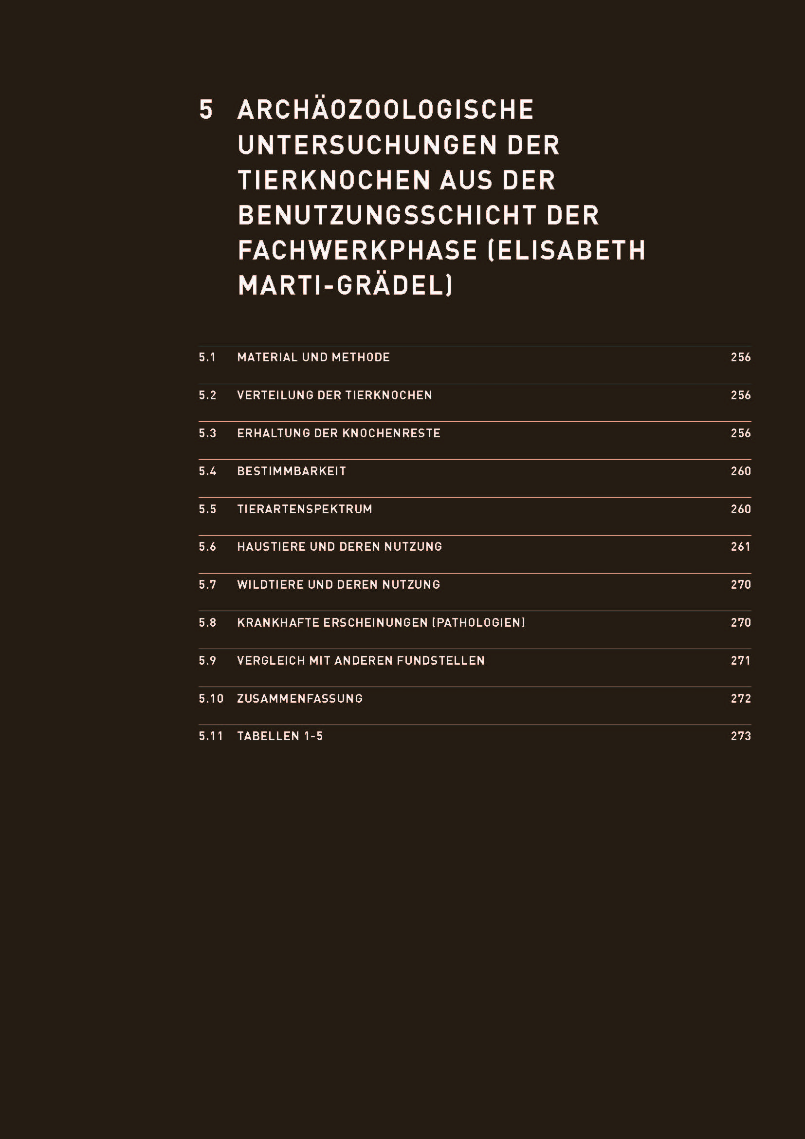 Erste Seite des Beitrags zu den archäologischen Untersuchungen der Tierknochen